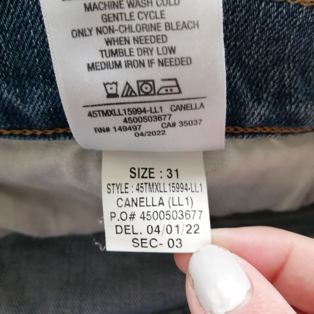 Joe's Jeans High Rise Straight Leg Ankle Jeans in Canella w Distressing Size 31 - Picture 14 of 16